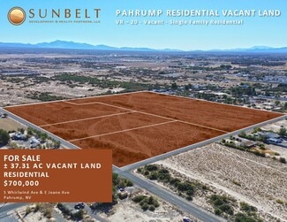 Plus de détails pour 2281 Jean Ave, Pahrump, NV - Terrain à vendre