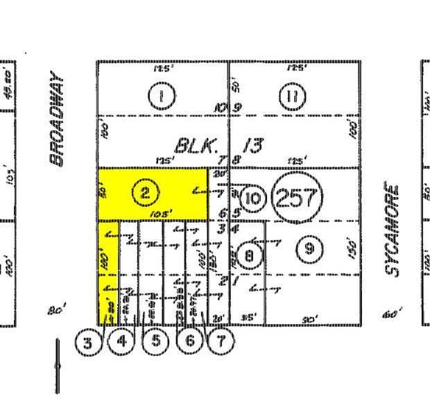 405-407 N Broadway, Santa Ana, CA à louer - Plan cadastral - Image 2 de 6