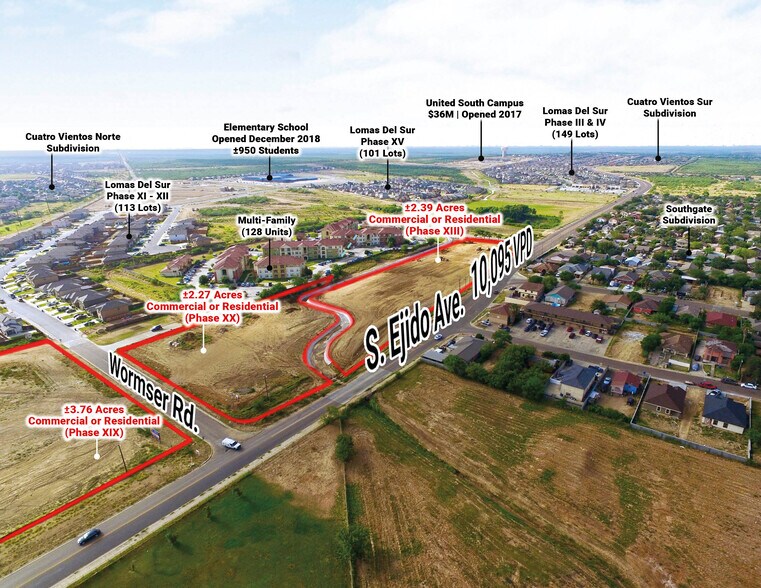 XXX S Ejido Ave, Laredo, TX for sale - Aerial - Image 2 of 4