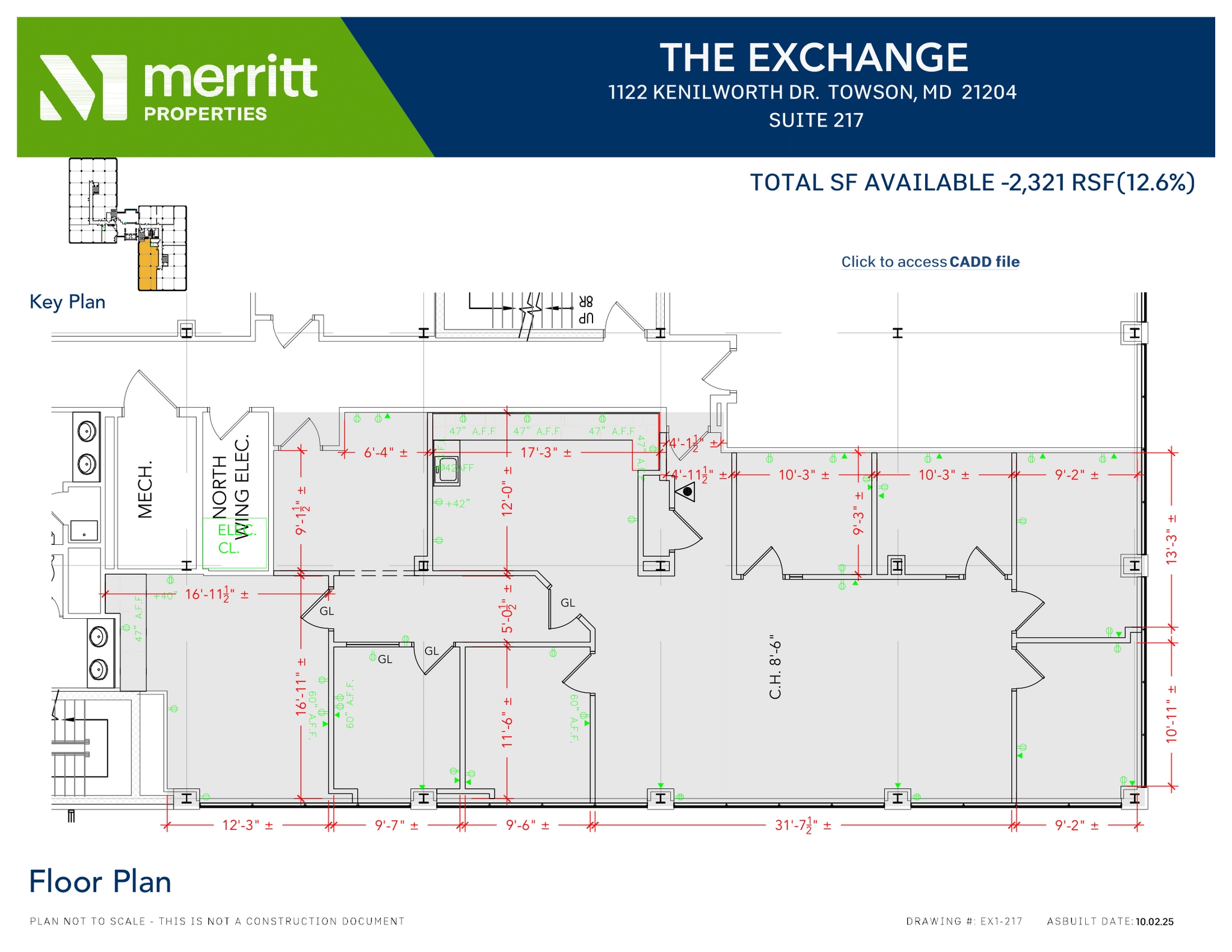 1122 Kenilworth Dr, Towson, MD à louer Plan d’étage- Image 1 de 1