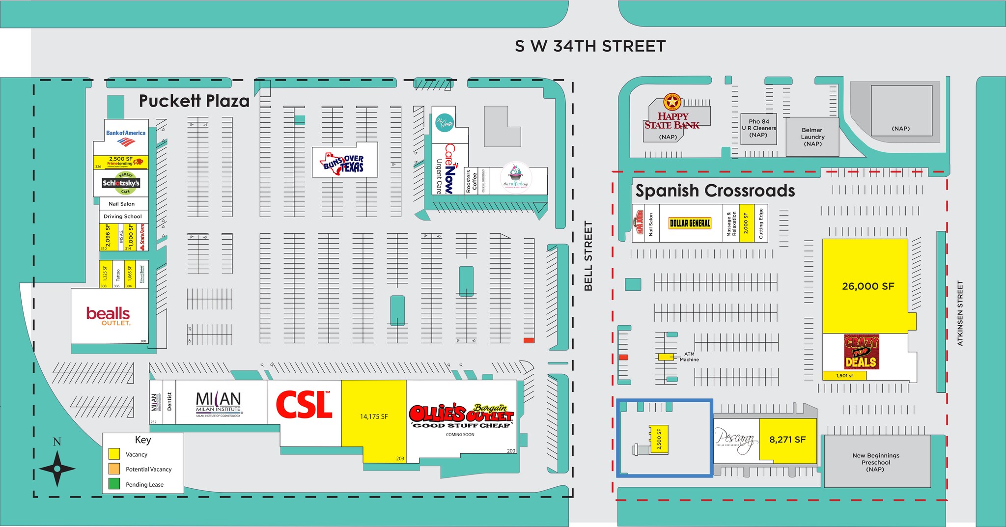 3440- Bell St, Amarillo, TX for lease Site Plan- Image 1 of 1