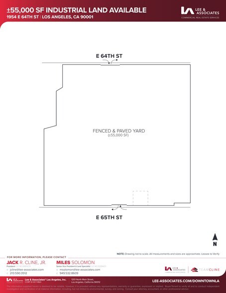 1954 E 64th St, Los Angeles, CA for lease - Site Plan - Image 2 of 2