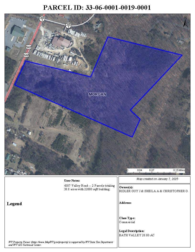 28.8 Acres Valley Road -- Bath, Berkeley Springs, WV à vendre Photo principale- Image 1 de 1