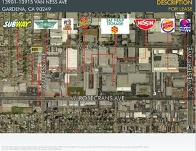 13901-13915 Van Ness Ave, Gardena, CA - AERIAL  map view
