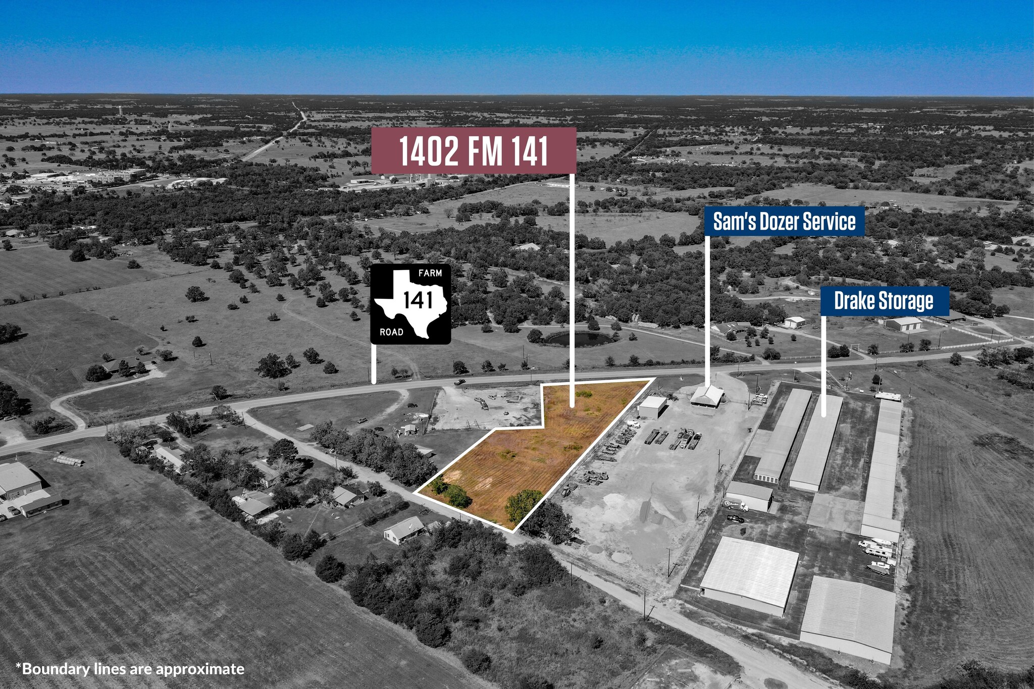 1402 FM 141, Giddings, TX for sale Aerial- Image 1 of 1