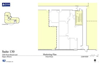 2205 Point Blvd, Elgin, IL for lease Floor Plan- Image 1 of 2