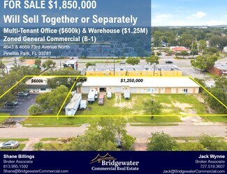Plus de détails pour 4643 73rd Ave, Pinellas Park, FL - Industriel à vendre