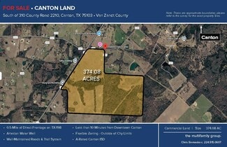 Plus de détails pour 3549 TX-198, Canton, TX - Terrain à vendre