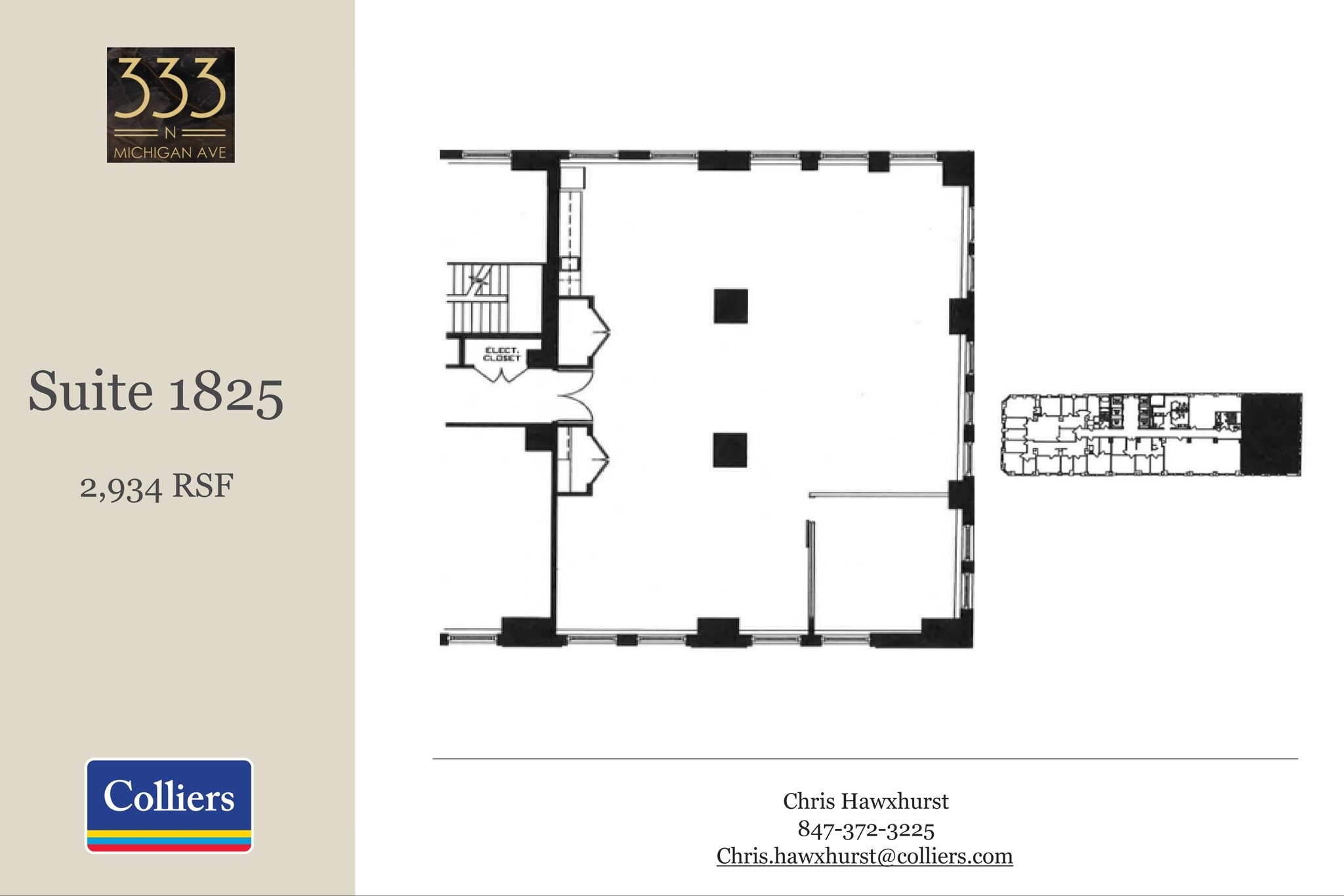 333 N Michigan Ave, Chicago, IL for lease Floor Plan- Image 1 of 2