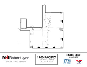 1700 Pacific Ave, Dallas, TX à louer Plan d  tage- Image 1 de 1