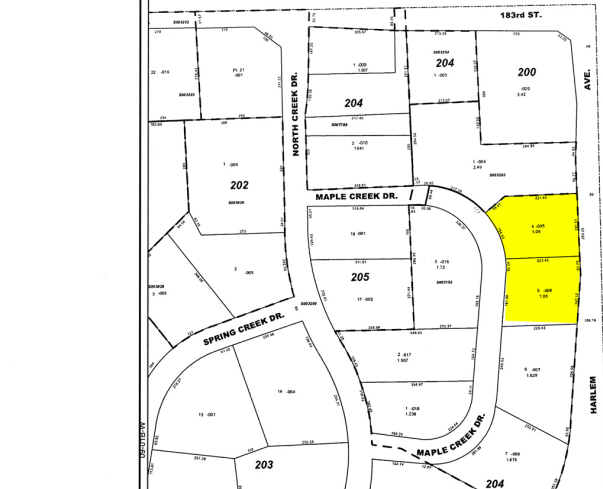 18401 Maple Creek Dr, Tinley Park, IL à vendre - Plan cadastral - Image 2 de 6