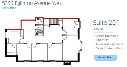 5399 Eglinton Ave W, Toronto, ON for lease Floor Plan- Image 1 of 1