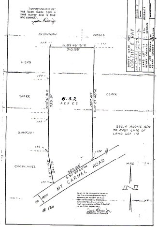 Plus de détails pour 130 Mount Carmel Rd, McDonough, GA - Terrain à vendre