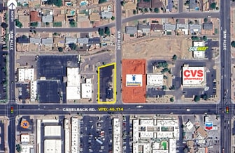 3602 W Camelback Rd, Phoenix, AZ - Aérien Vue de la carte