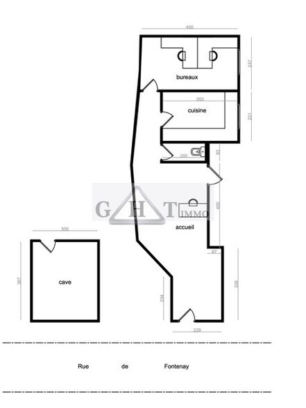 Retail in Vincennes for sale - Floor Plan - Image 1 of 6