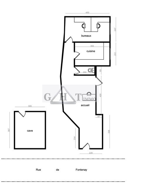 Retail in Vincennes for sale Floor Plan- Image 1 of 7