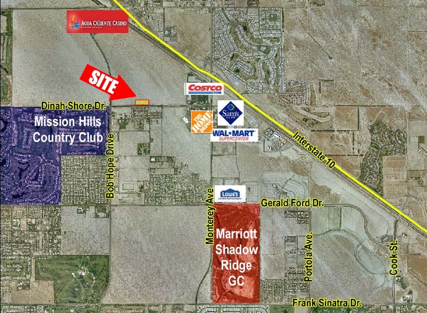 N Dinah Shore Dr @ Bob Hope Dr, Rancho Mirage, CA for sale Primary Photo- Image 1 of 9