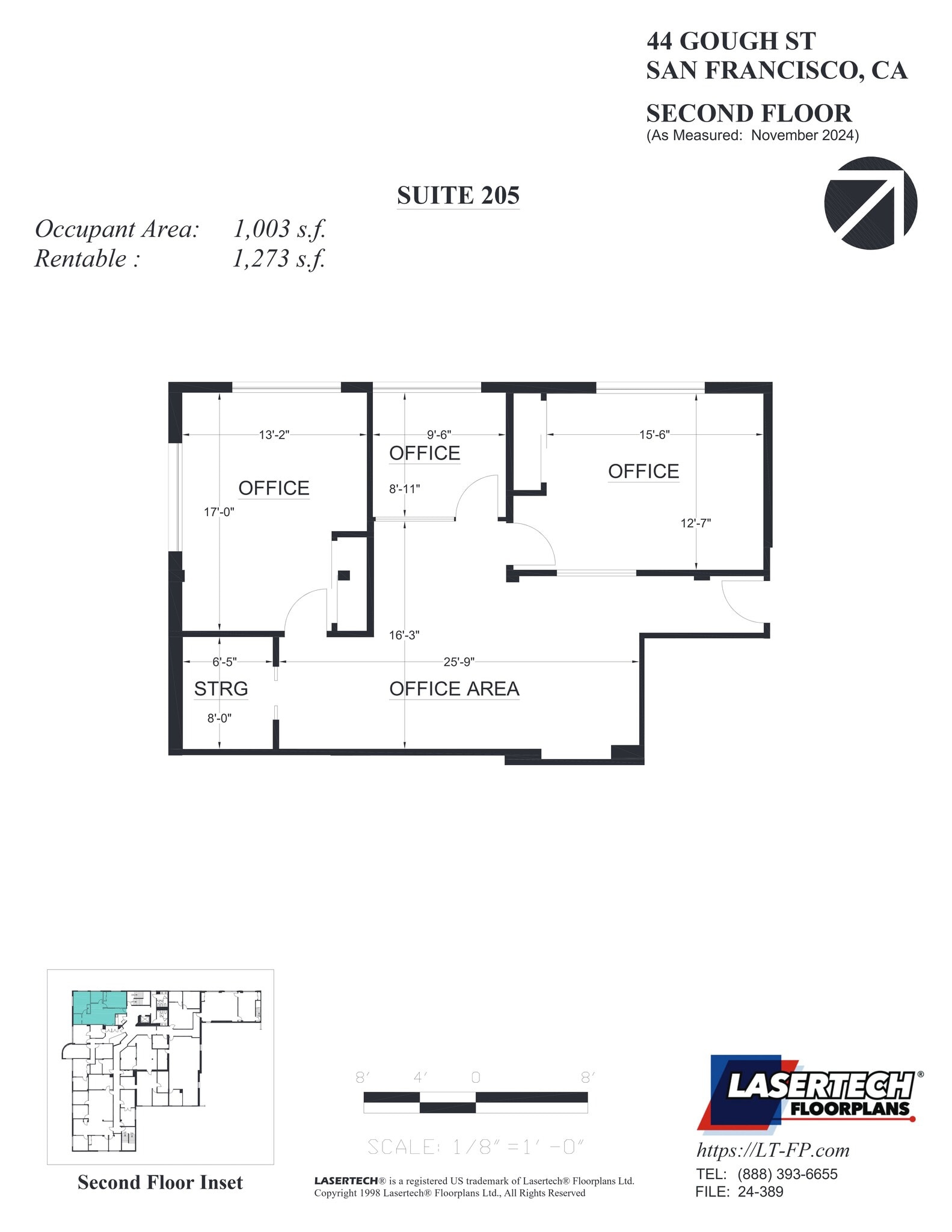 44 Gough St, San Francisco, CA for lease Floor Plan- Image 1 of 1