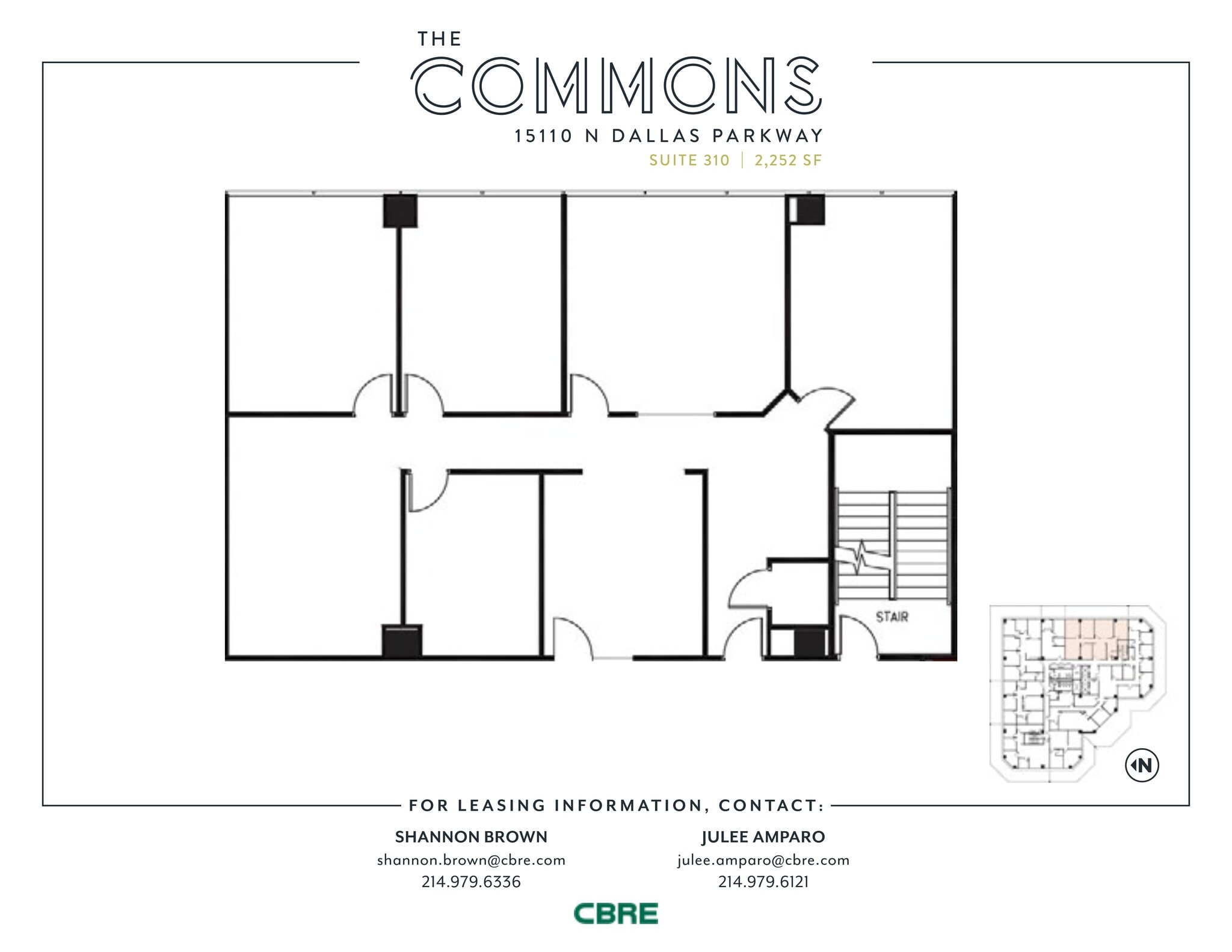 15110 N Dallas Pky, Dallas, TX à vendre Plan d’étage- Image 1 de 1