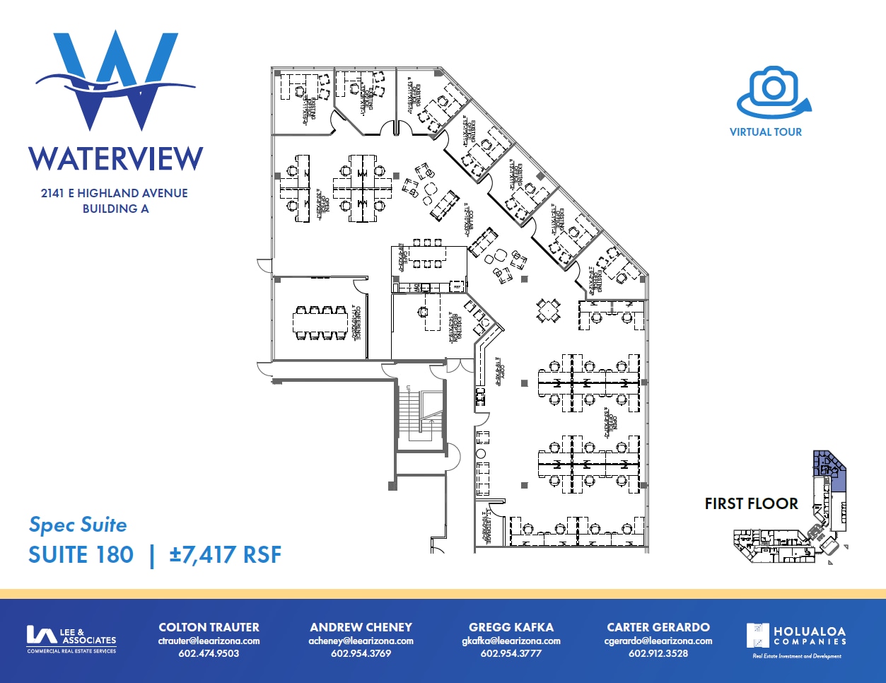 2141 E Highland Ave, Phoenix, AZ for lease Floor Plan- Image 1 of 1