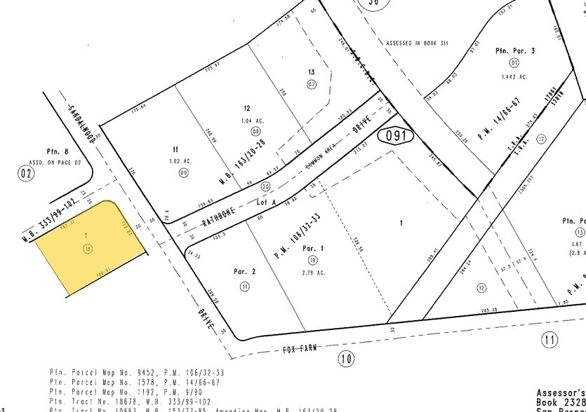 100 Business Center Dr, Big Bear Lake, CA for sale - Plat Map - Image 3 of 3