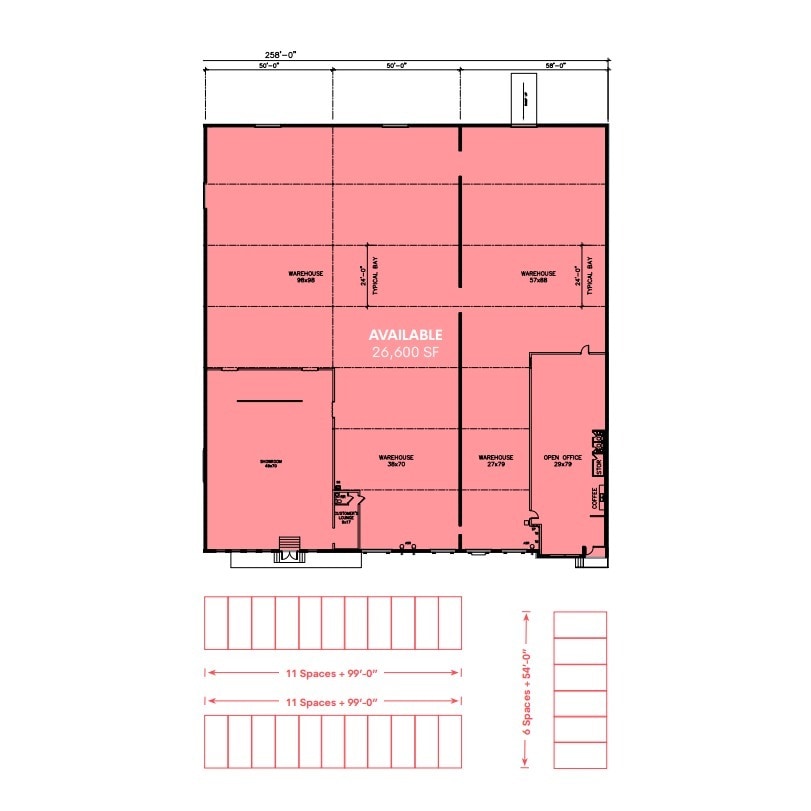 616-626 W Mockingbird Ln, Dallas, TX à louer Plan d’étage- Image 1 de 1