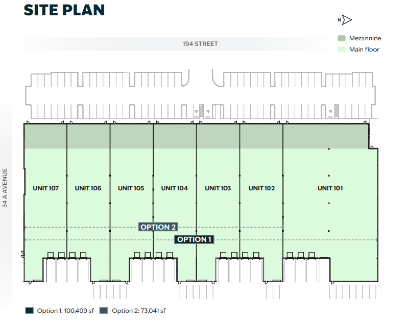 3452 194 St, Surrey, BC for lease Site Plan- Image 1 of 1