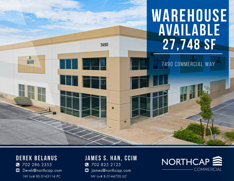 7490 Commercial Way, Henderson, NV for lease - Building Photo - Image 1 of 13