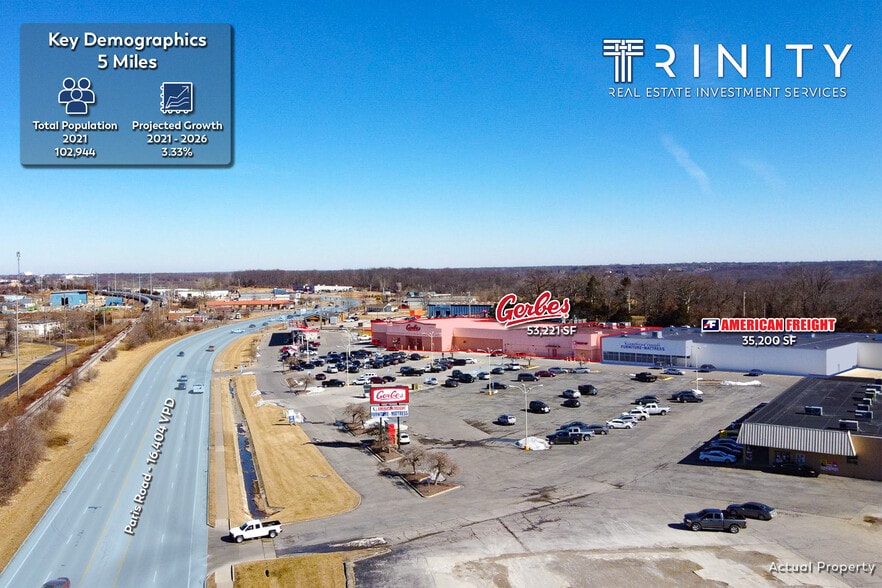 2800 Paris Rd, Columbia, MO for lease - Aerial - Image 3 of 6