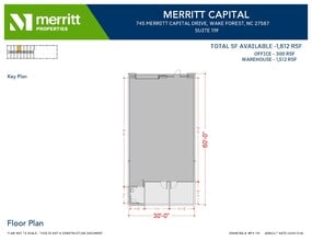 741 Merritt Capital Dr, Wake Forest, NC for lease Floor Plan- Image 2 of 4