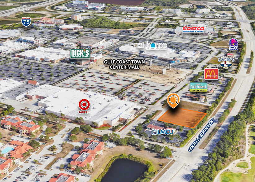 17820 Ben Hill Griffin Pky, Fort Myers, FL for lease - Aerial - Image 1 of 2