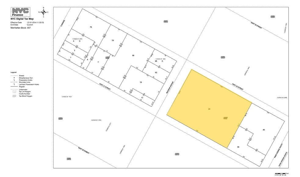 63 Madison Ave, New York, NY à louer - Plan cadastral - Image 2 de 2