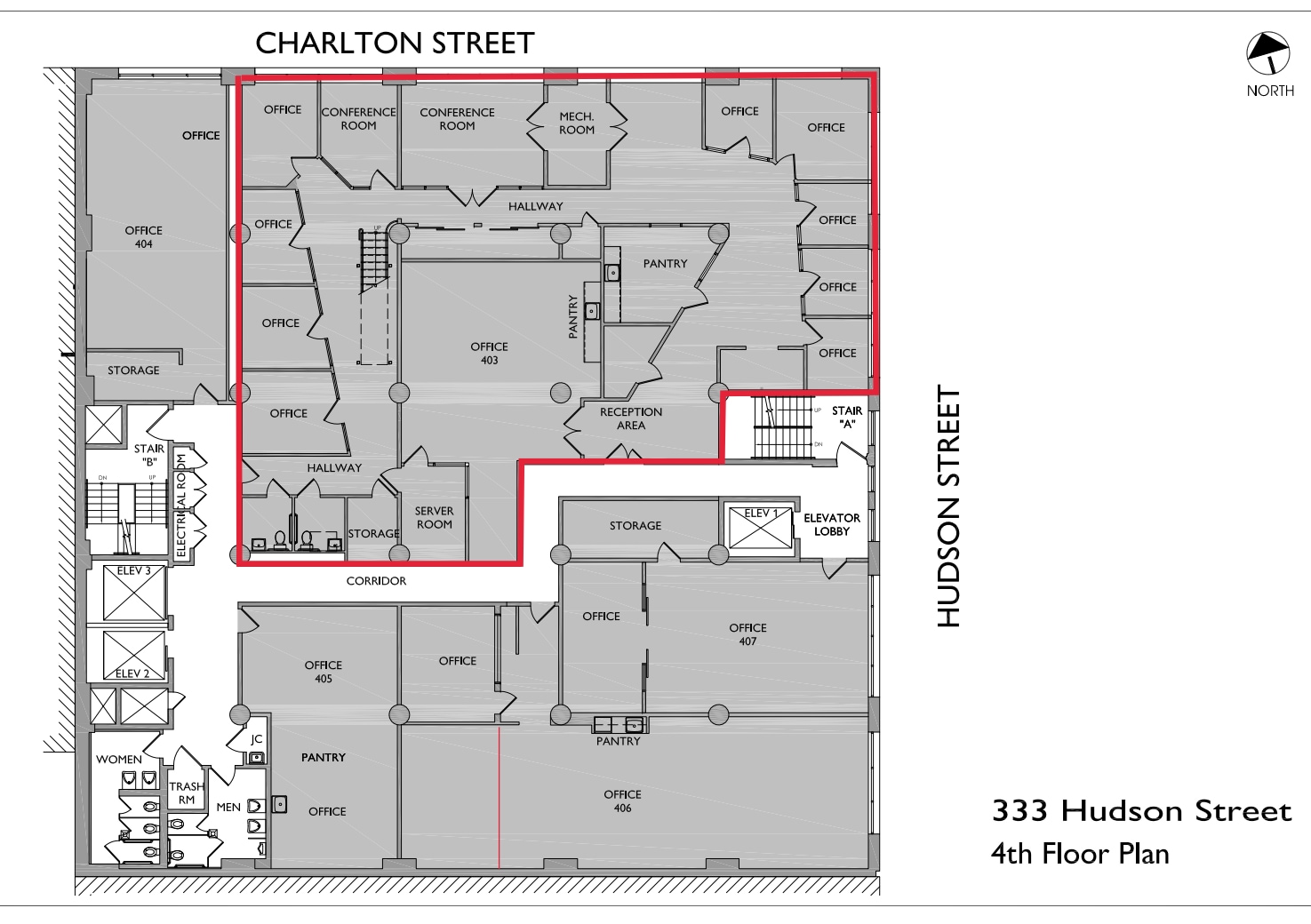 333 Hudson St, New York, NY à louer Plan d’étage- Image 1 de 20