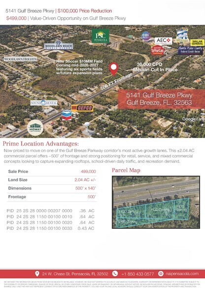 5141 Gulf Breeze Pky, Gulf Breeze, FL à vendre - Photo du bâtiment - Image 3 de 4
