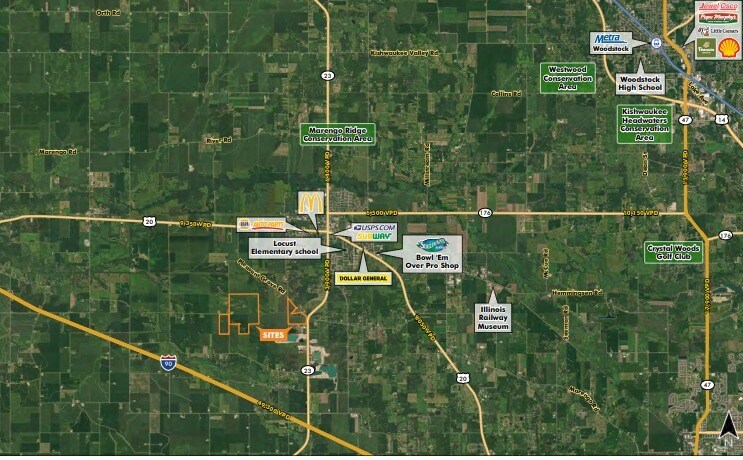 21619 Pleasant Grove Rd, Marengo, IL for sale - Aerial - Image 2 of 2