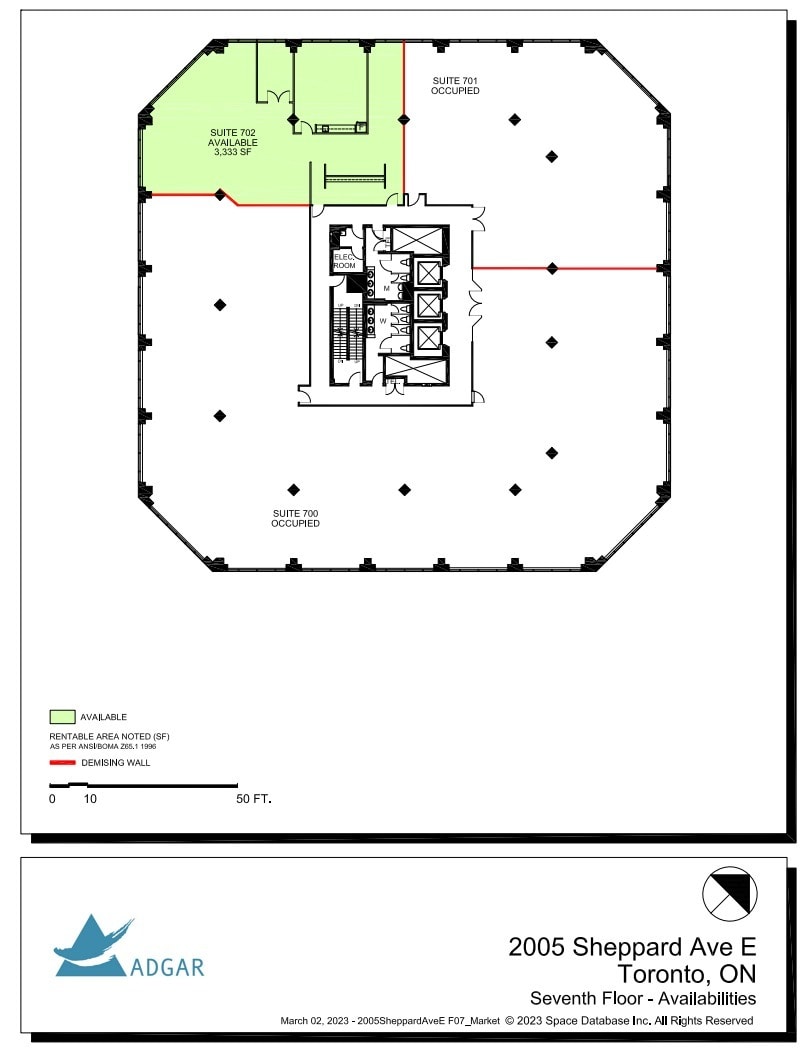 2001 Sheppard Ave E, Toronto, ON for lease Floor Plan- Image 1 of 1