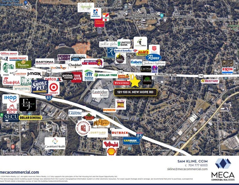 121 N New Hope Rd, Gastonia, NC for lease - Building Photo - Image 2 of 4