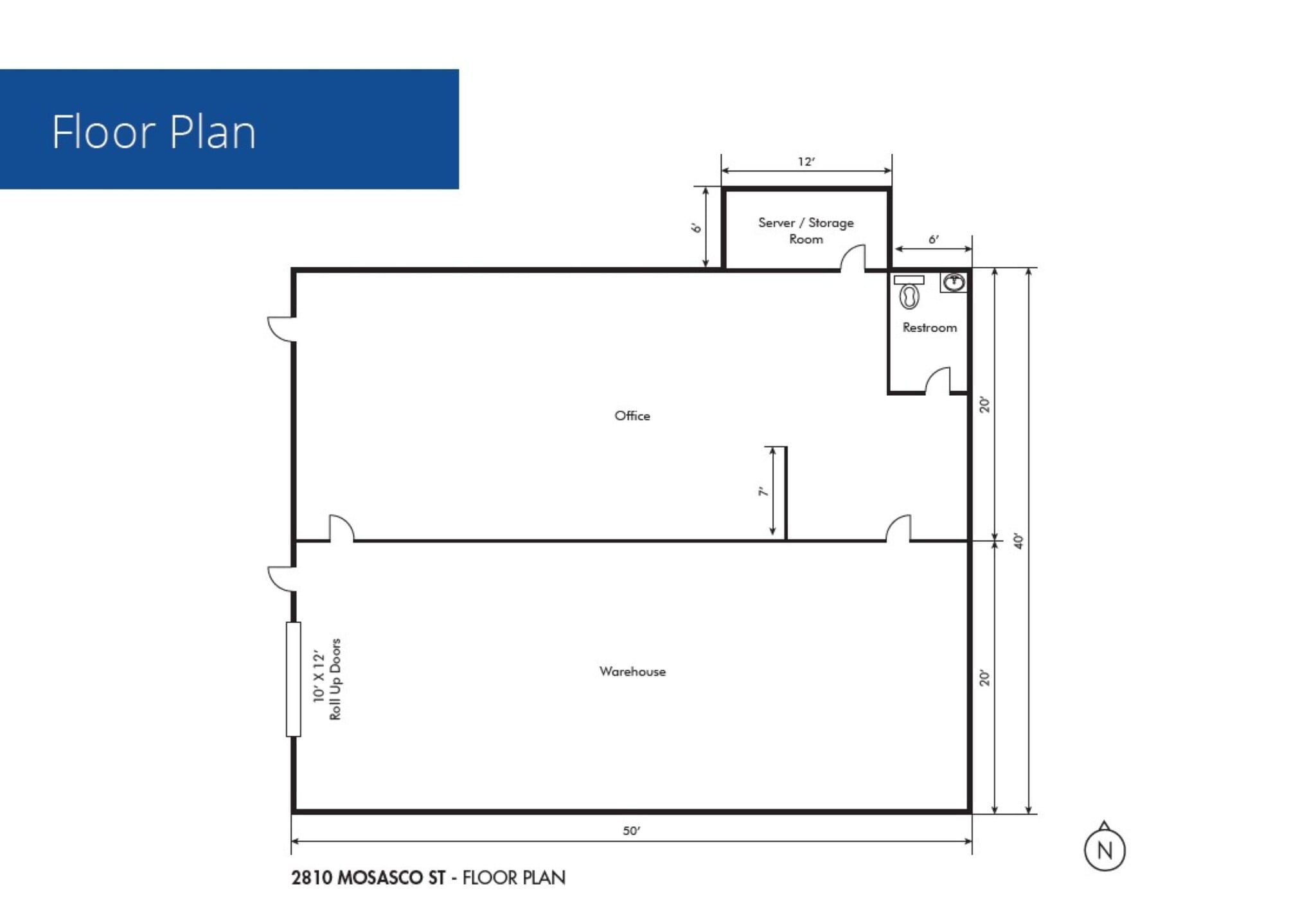 2810 Mosasco St, Bakersfield, CA for lease Floor Plan- Image 1 of 1
