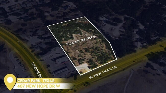 More details for 1403 W New Hope Dr, Cedar Park, TX - Land for Sale