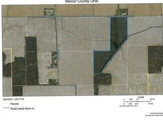 Plus de détails pour 0 Mercer Van Wert County Line Rd, Rockford, OH - Terrain à vendre