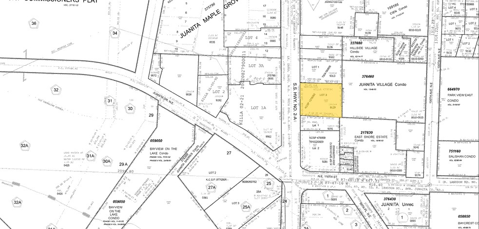 11630 98th Ave NE, Kirkland, WA à louer - Plan cadastral - Image 3 de 3