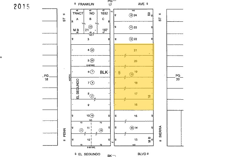 121-125 Sierra St, El Segundo, CA à louer - Plan cadastral - Image 2 de 14