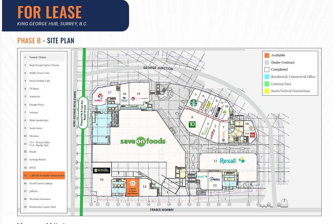 9850 King George Blvd, Surrey, BC for lease Floor Plan- Image 1 of 3