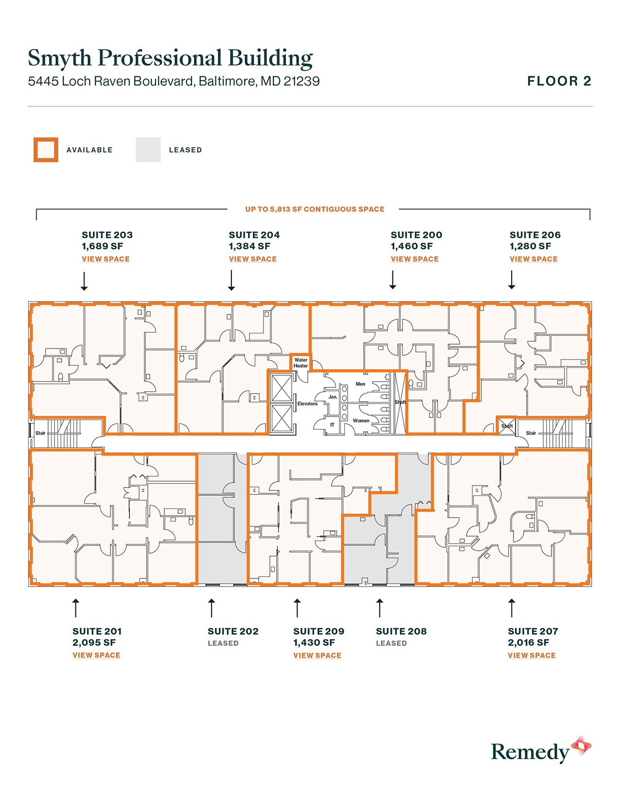 5445-5601 Loch Raven Blvd, Baltimore, MD à louer Plan d’étage- Image 1 de 1