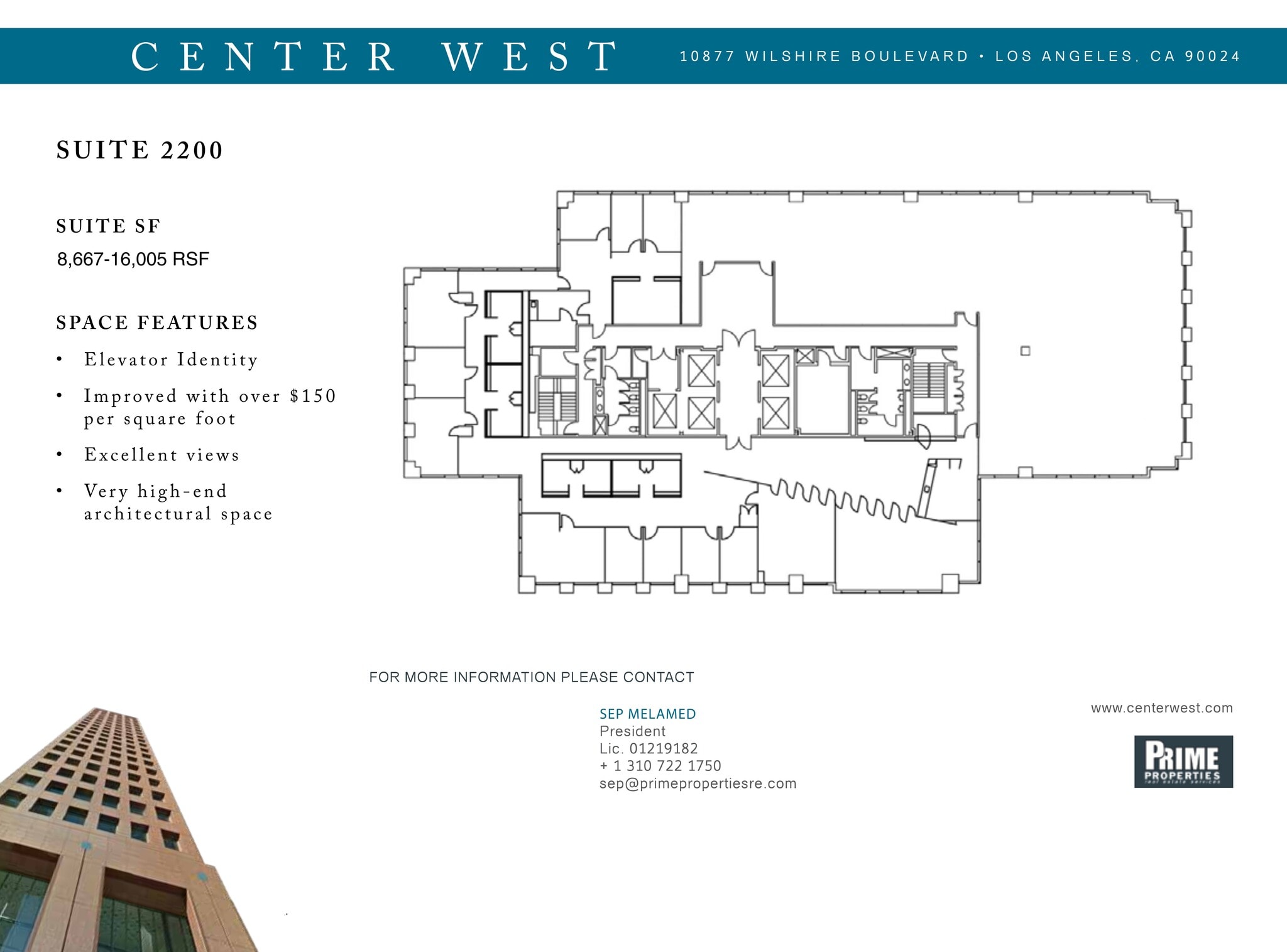 10877 Wilshire Blvd, Los Angeles, CA à louer Plan de site- Image 1 de 1