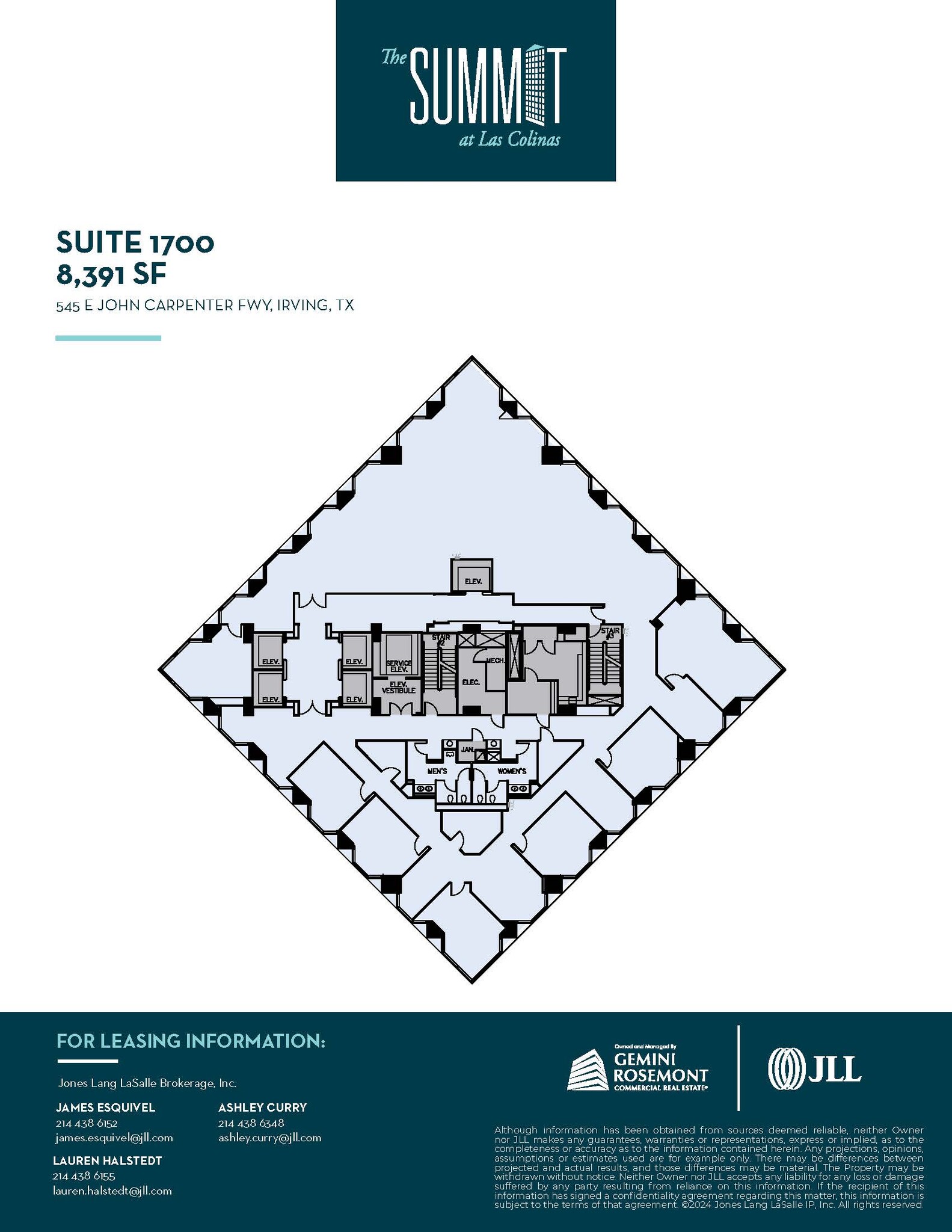 545 E John Carpenter Fwy, Irving, TX à louer Plan d’étage- Image 1 de 1