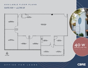 40 W Baseline Rd, Tempe, AZ à louer Plan d’étage- Image 1 de 1
