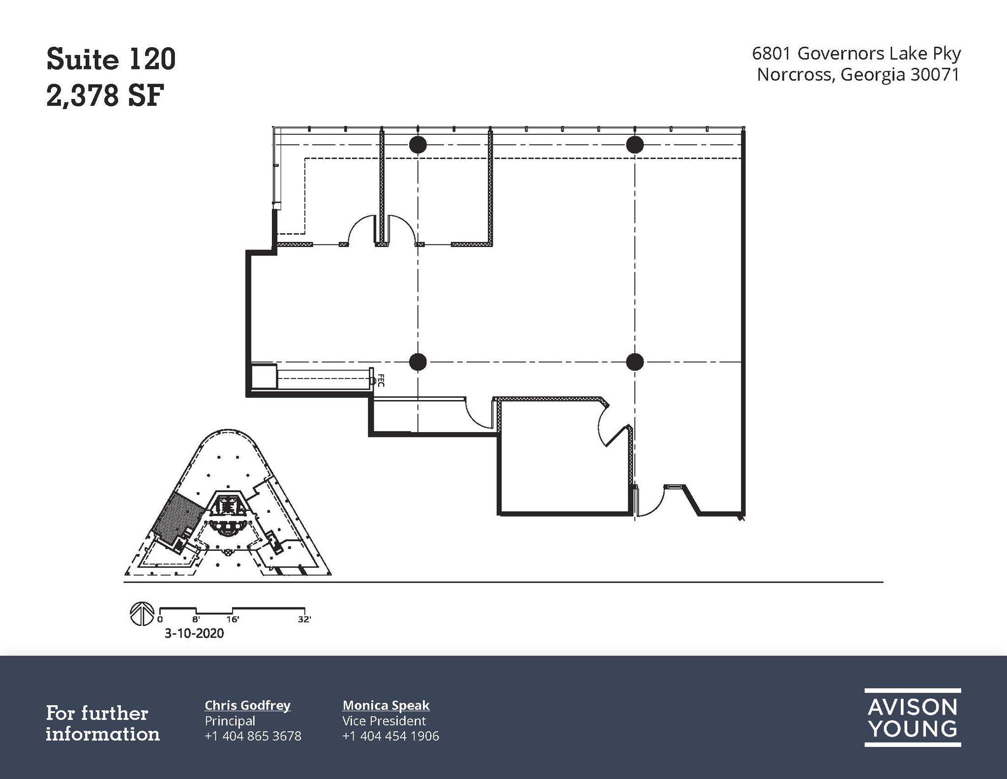 6801 Governors Lake Pky, Peachtree Corners, GA à louer Plan d  tage- Image 1 de 8