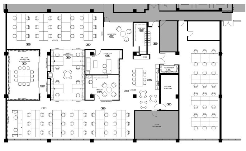 5605 Av De Gaspé, Montréal, QC à louer Plan d’étage- Image 1 de 1