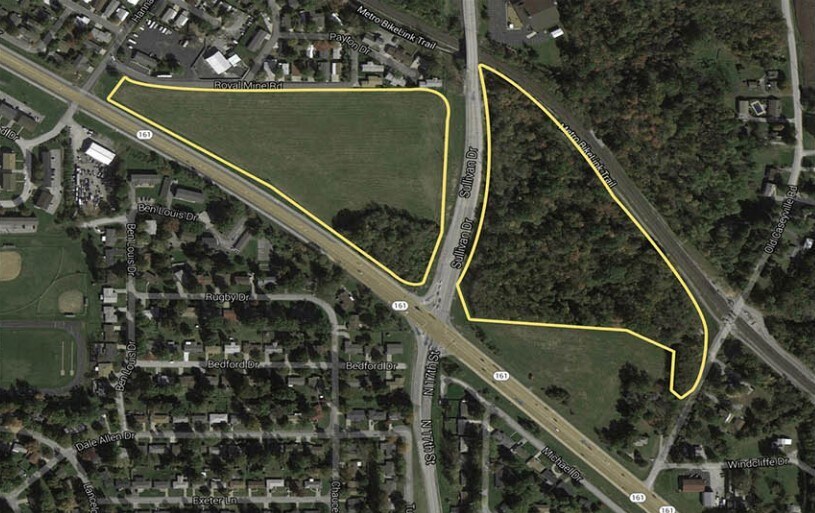 IL-161 & Sullivan Rd, Belleville, IL for sale Aerial- Image 1 of 2